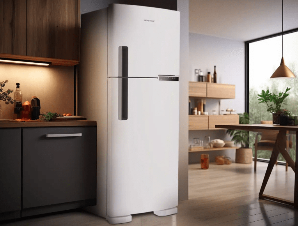 Geladeira Brastemp Frost Free Duplex 375L Branca com - com Compartimento Extrafrio Fresh Zone BRM44HB