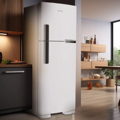 Geladeira Brastemp Frost Free Duplex 375L Branca com - com Compartimento Extrafrio Fresh Zone BRM44HB