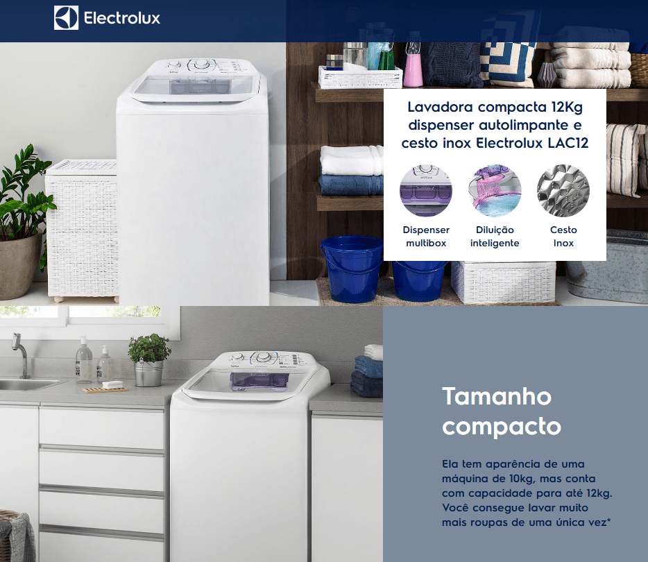Lavadora de Roupas Electrolux LAC12
