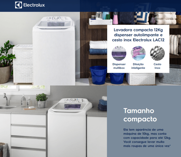 Lavadora de Roupas Electrolux LAC12
