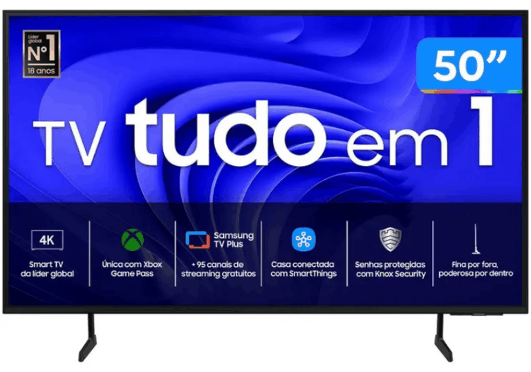 Smart TV 50” 4K UHD LED Samsung 50DU7700: Vale a pena em 2025?