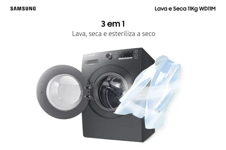 Lava e Seca Samsung WD11M: O Poder da Tecnologia Digital Inverter em 11kg que Está Surpreendendo os Brasileiros